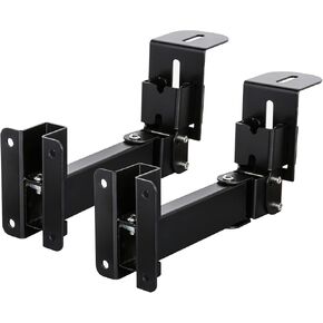 Sound Town 2-Pack Adjustable Wall Mount Speaker Brackets with 180-degree Swivel, 28-Degree Tilt Adjustment, Speaker Connectors (STWSD-50R-PAIR)