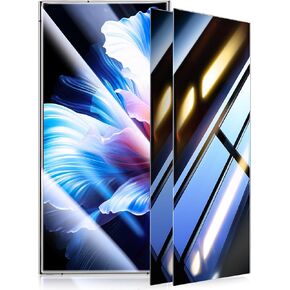 UltraGlass Unbreak Top 9H+ Glass for Samsung Galaxy S24 Ultra Privacy Screen Protector [Military Grade Shatterproof & Longest Durable] Privacy Screen Protector S24 Ultra, 2 Packs [Black]