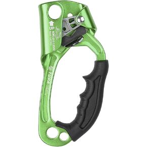 LIXADA Climbing Hand Ascender 8-13mm Vertical Rope Access with Ergonomic Rubber Handle CE Certified Strong Rappelling Gear Equipment for Rock Climbing Tree Arborist, Rescue Caving