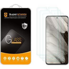 Supershieldz (3 Pack) Designed for Google Pixel 8 Tempered Glass Screen Protector, 0.33mm, Anti Scratch, Bubble Free