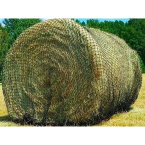 Texas Haynet - Round Bale Hay Net Slow Feed - Durable Round Bale Feeder for Horses - American Made UV Resistant Nylon Net - Fits Round Bales 4x6-6x6 or Square Bales 3x3x8-4x4x8 with 1.75" Holes