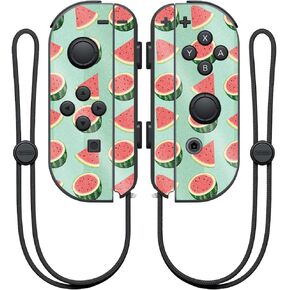 MightySkins Glossy Glitter Skin for Nintendo Joy-Con Controller - Watermelon Patch | Protective, Durable High-Gloss Glitter Finish | Easy to Apply, Remove, and Change Styles | Made in The USA