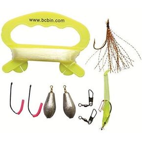 Survival Fishing Kit - Compact Kit for Campers/Hikers (10 Pieces)