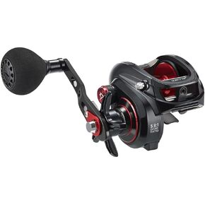 بكرة صيد السمك Piscifun Alijoz Baitcaster، بكرة صب الطعم بإطار من الألومنيوم مقاس 300، 5.9:1 حصص تروس 33 رطل أقصى سحب، بكرة صب للمياه العذبة والمياه المالحة منخفضة المستوى للمسكي in Kuwait