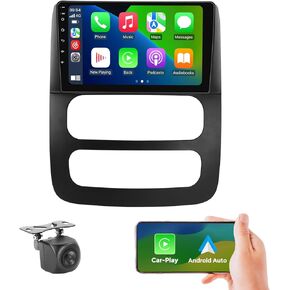 4+64GB 8-Core Car Radio Stereo for Dodge RAM 1500 2500 3500 2002 2003 2004 2005 Upgrade Head Unit, 9" QLED Touch Screen Android 13 GPS Navigation with Car-Play Android Auto+1080P Backup Camera