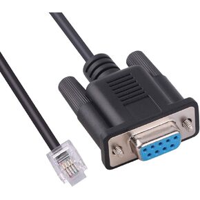 6FT DB9 RS232 to RJ11 6P4C Serial Console Cable for APC AP7800 AP7900 RS232 940-0144A