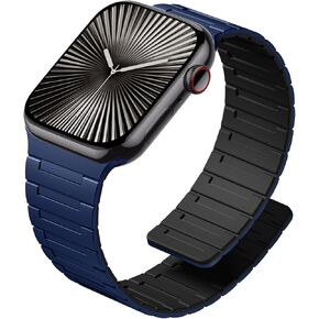 SNBLK Magnetic Watchband Compatible with Apple Watch for Men 44mm 45mm 46mm 49mm 42mm 41mm 40mm 38mm Women, Silicone Sport Strong Magnet Strap for iWatch Series 10 9 ULTRA 2 SE 8 7 6 5 4 3 1
