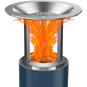 Heat Deflector for Solo Stove Mesa, with 3 Detachable Legs, Accessory for Mesa Fire Pit, Durable 304 Stainless Steel, Captures/Redirects Warmth for Solo Stove Accessories, (HxDia) 5.5 x 7.48 in