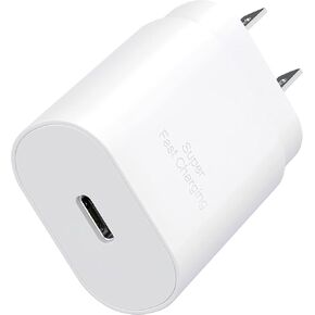 USB C Block 30W PD Super Fast Charging Block Type C Plug Wall Adapter Quick Charger for iPhone 16/16 Plus/16 Pro/16 Pro Max/15/14/13/12/11/iPad/Mini/AirPod/Galaxy S24/S23/S22 (White 1Pack)