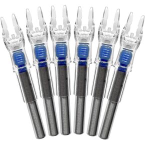 Lighted Nocks for Arrows 6Pcs Led Archery Nocks with .204"/5.2mm Inside Diameter