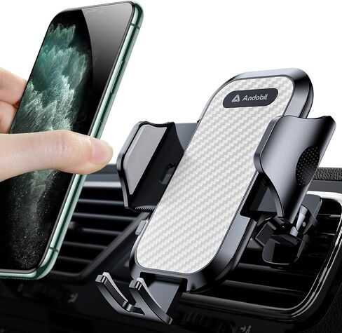 andobil 2024 Upgraded Car Phone Holder Mount for Vent, Military Sturdy Metal Clip Air Vent Phone Holder for Your Car Easy Used Cell Phone Car Mount for iPhone 16 15 14 13 12 Pro Max Samsung S24 S23 in Saudi Arabia