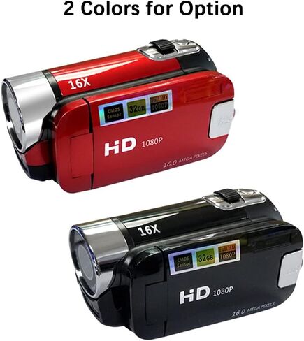 Andoer Portable 1080P High Definition Digital Video Camera DV Camcorder 16MP 2.7 Inch LCD Screen 16X Digital Zoom Built-in Battery in Saudi Arabia