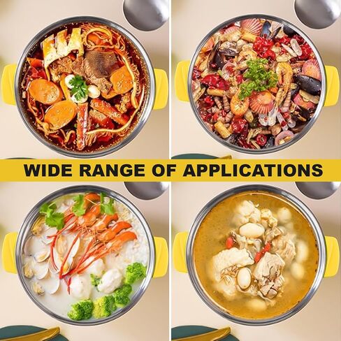 Electric Pot for Cooking,Electric Hot Pot,1.8L 400 to 800W Electric Pot,Stainless Steel Inner Wall 2 Modes Overheating Protection Mini Electric Cooker for Office, Dormitory(red), electric hot pot in Saudi Arabia