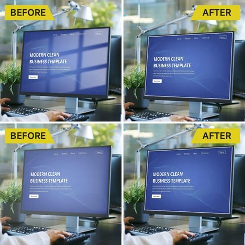 واقي شاشة لخصوصية الكمبيوتر مقاس 24 بوصة، فلتر شاشة مضاد للوهج ومضاد للخدش متوافق مع جميع أجهزة الكمبيوتر العريضة مقاس 24 بوصة بنسبة عرض إلى ارتفاع 16:9 in Kuwait