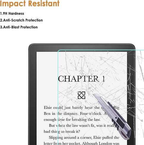واقي شاشة مكون من 3 قطع متوافق مع جهاز Kindle Paperwhite مقاس 6.8 بوصات / إصدار الأطفال 6.8 بوصات / الإصدار المميز 6.8 بوصات (الجيل الحادي عشر 2021)، [وضوح عالي الدقة] [9 صلابة] زجاج مقسى مضاد لبصمات الأصابع in Kuwait