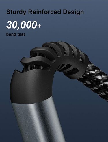 Dasku Lightning Cable 3ft 3Pack Nylon Braided Heavy Duty iPhone Charger Cord Black Compatible with 14/13 / 12/11 Pro Max/X/Xs Max/Xr /8 Plus/ 7 6S Plus 6 Plus/iPad Mini/Air in Kuwait