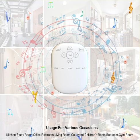 White Noise Sound Machine, Wireless Connect Sound Machine with 36 Relaxing Sounds Including Nature Sounds and White Noise, Small Speaker for Home, Office, Hotel，Toilet，for Portable Travel. in Saudi Arabia