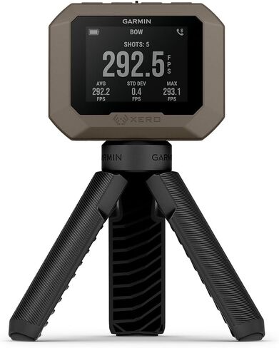 حزمة كرونوغراف Garmin Xero C1 Pro - قراءات دقيقة لسرعات المقذوفات من 100 إطار في الثانية إلى 5000 إطار في الثانية - بطارية بسيطة ومدمجة تدوم 6 ساعات - تتضمن شاحن محمول PlayBetter وغطاء واقي in Kuwait