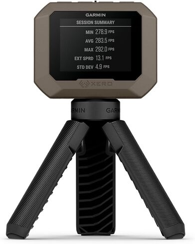 حزمة كرونوغراف Garmin Xero C1 Pro - قراءات دقيقة لسرعات المقذوفات من 100 إطار في الثانية إلى 5000 إطار في الثانية - بطارية بسيطة ومدمجة تدوم 6 ساعات - تتضمن شاحن محمول PlayBetter وغطاء واقي in Kuwait