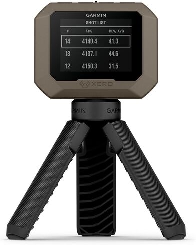 حزمة كرونوغراف Garmin Xero C1 Pro - قراءات دقيقة لسرعات المقذوفات من 100 إطار في الثانية إلى 5000 إطار في الثانية - بطارية بسيطة ومدمجة تدوم 6 ساعات - تتضمن شاحن محمول PlayBetter وغطاء واقي in Kuwait