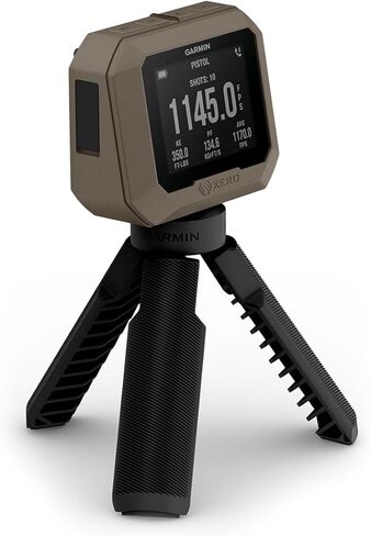 حزمة كرونوغراف Garmin Xero C1 Pro - قراءات دقيقة لسرعات المقذوفات من 100 إطار في الثانية إلى 5000 إطار في الثانية - بطارية بسيطة ومدمجة تدوم 6 ساعات - تتضمن شاحن محمول PlayBetter وغطاء واقي in Kuwait