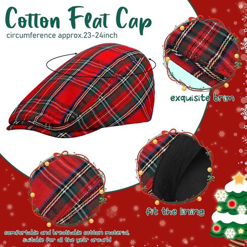SATINIOR 4 Pieces Newsboy Hats for Men Flat Caps Irish Hat Cabbie Hunting Cap in Saudi Arabia