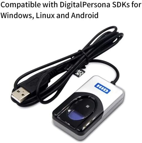 المصادقة البيومترية لقارئ بصمات الأصابع - DigitalPersona URU4500 USB - ماسح بصمات الأصابع - ماركة HID الأصلية in Saudi Arabia