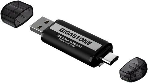 Gigastone USB-C SSD 500GB Gaming SSD PS5 iPhone15 USB3.2 Gen2 500MB/s Type-A + Type-C محرك أقراص الحالة الصلبة المحمول MacBook iPad Xbox الكمبيوتر المحمول الذكي SSD محرك الأقراص الصلبة الاحتياطية in Kuwait