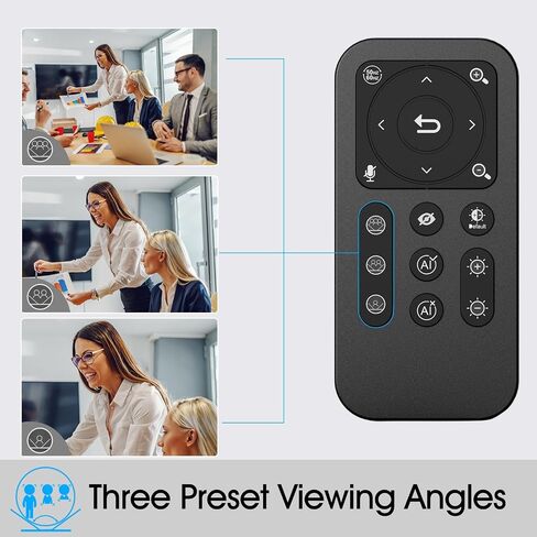 Angetube 4K Webcam with AI Tracking,Remote Control 4K Web Camera/10X Digital Zoom 1080P 60fps Web cam with USB 3.0 HDR/Dual Noise Cancelling Microphones for Video Calls/Meetings/Streaming/Skype/Zoom in Saudi Arabia