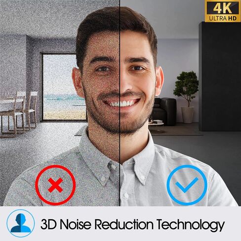 Angetube 4K Webcam with AI Tracking,Remote Control 4K Web Camera/10X Digital Zoom 1080P 60fps Web cam with USB 3.0 HDR/Dual Noise Cancelling Microphones for Video Calls/Meetings/Streaming/Skype/Zoom in Saudi Arabia