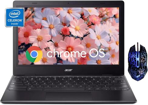 Acer Chromebook 317 CB317-1H-C6RK Laptop | Intel Celeron N4500 | 17.3" Full HD IPS Display | 4GB LPDDR4X | 128GB eMMC | Intel Wireless Wi-Fi 6 AX201 802.11ax | Chrome OS, Silver in Saudi Arabia