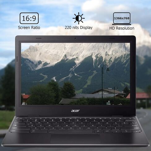 Acer Chromebook 317 CB317-1H-C6RK Laptop | Intel Celeron N4500 | 17.3" Full HD IPS Display | 4GB LPDDR4X | 128GB eMMC | Intel Wireless Wi-Fi 6 AX201 802.11ax | Chrome OS, Silver in Saudi Arabia