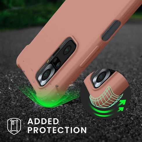 حافظة كروس kwmobile متوافقة مع حافظة Xiaomi Redmi Note 10 Pro - غطاء سيليكون TPU مع حزام - أم اللؤلؤ in Saudi Arabia