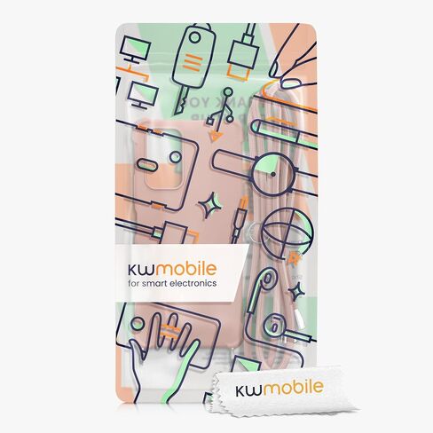 حافظة كروس kwmobile متوافقة مع حافظة Xiaomi Redmi Note 10 Pro - غطاء سيليكون TPU مع حزام - أم اللؤلؤ in Saudi Arabia