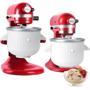 Ice Cream Maker Attachment for Kitchenaid Stand Mixer,2-Quart Frozen Yogurt - Ice Cream & Sorbet Gelato Maker,Fits 4.5 5 6 7qt Kitchenaid Stand Mixer