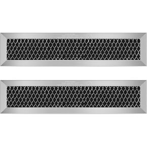2Pcs Microwave Charcoal Filter Replacement for GE JX81D WB02X10943, Microwave Filter Replacement 11" x 2.5" Air Carbon Filter