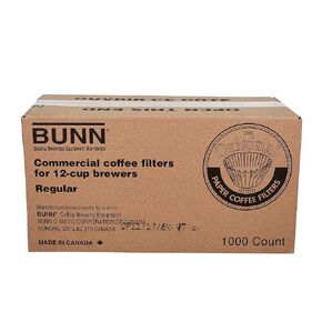 BUNN 12-Cup Commercial Coffee Filters, 1000 Count (Pack of 1), 20115.0000