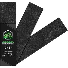 Dragon Grips Universal Gun Grip Tape, Non-Slip Black Rubber Grip Tape, Enhanced Grip for Increased Accuracy, Made in USA