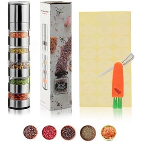 Sunmei Portable Camping Spice Kit Containers Set for Camping Kitchen, Travel, Car Camping, RV, Outdoors, Backpack
