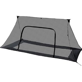 Onewind Camping Mosquito Net for Cot, Shelter Bugnet Camping Screen Room Ultralight No-See-Um Breathable Mesh Bugnet Mosquito Netting with Double Sided Zipper, Black