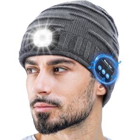 ZOOI Stocking Stuffers for Adults Men Gifts for Men Bluetooth Beanie for Men, Mens Gifts for Christmas Him Dad Cool Gadgets