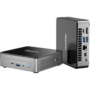 GEEKOM Mini PC Mini Air12, Intel 12th Gen Alder Lake N100 (up to 3.4GHz), 16GB DDR5 RAM 512GB PCIe M.2 SSD, Home/Business Mini Desktop Computer, 4K Dual Display/HDMI 2.0/WiFi 6/BT5.2/Gigabit Ethernet