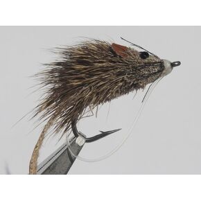 Mouse Rat Assortment Trout Fishing Flies,Pack of Four,Brown