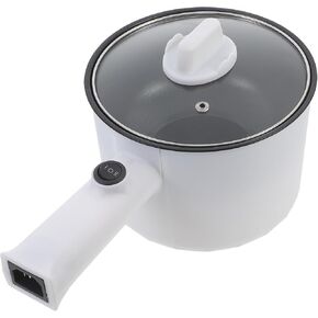 Cabilock Hot Pot Electric, Ramen Cooker, Portable Non-Stick Frying Pan, Electric Pot for Pasta, Steak, Mini Electric Cooker with Dual Power Control for Ramen, Soup