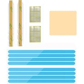 Privacy Screen Filter Adhesive Strips,Slide Mount Tabs and Double-Sided Tape for Computer Monitors and Laptops - Replacement Kits