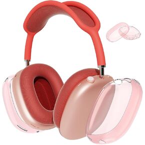 Case Cover for AirPods Max Headphones, Clear Soft TPU Skin Anti-Scratch, Transparent Accessories Ultra Protective Cover for Apple AirPods Max (2024/2020), Clear