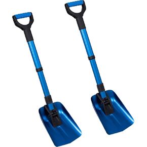 Folding Sport Utility Shovel - Blue - Collapsible Design - Perfect for Camping and Other Outdoor Activities