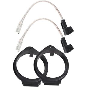 NuIth 6.5 inch Speaker Adapter Bracket W/Speaker Wire Harness Select for GM GMC Chevy Buick Cadillac 1993-2007 6.5" Aftermarket Front Rear Door Speaker Spacer Ring Wiring Harness