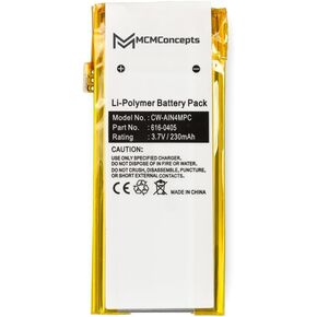 MCMConcepts Replacement Battery for Apple iPod Nano 5th Generation 16GB 8GB A1320