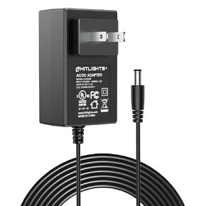 HitLights 12V 5A Power Supply Adapter, UL-Listed, 120VAC to 12VDC Transformer, 12 Volt 5 Amp Wall Charger for LED Strip Light and Low Voltage Devices